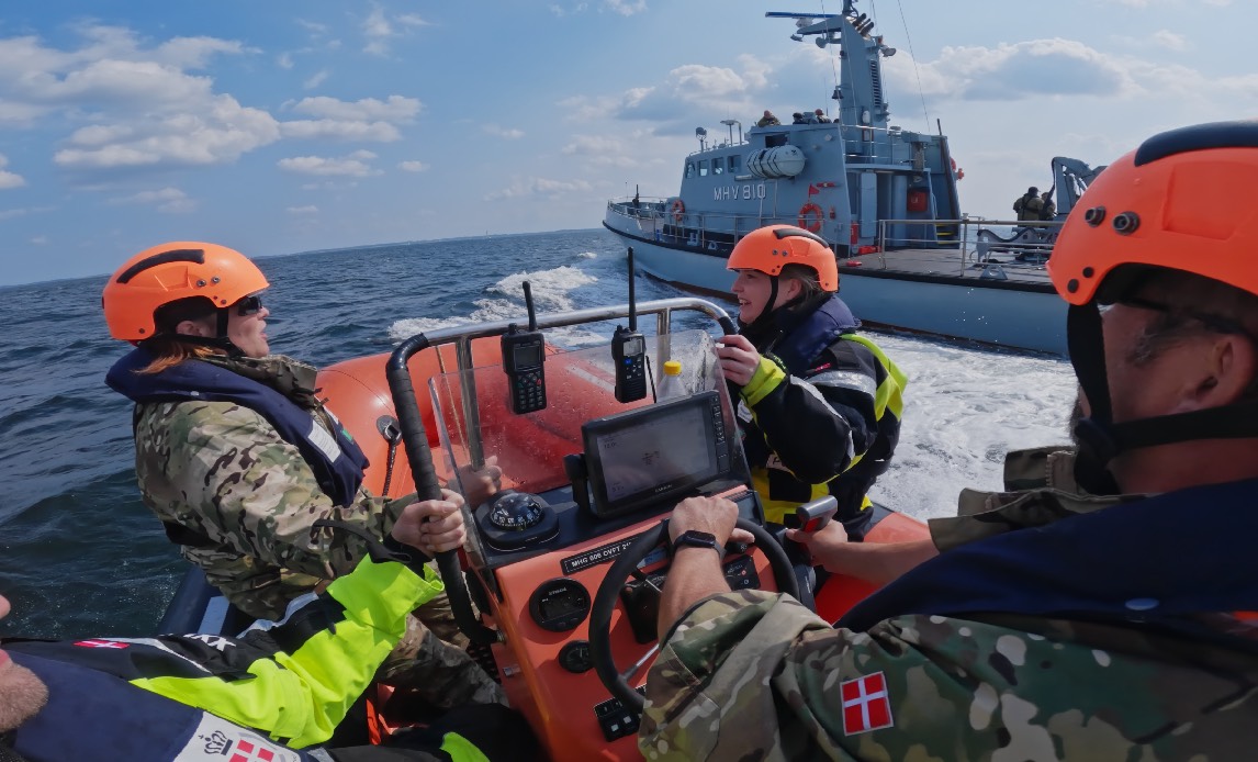 Gummibåd fra Marinehjemmeværnet ved rekrutteringsarrangement "Åbent Hav"